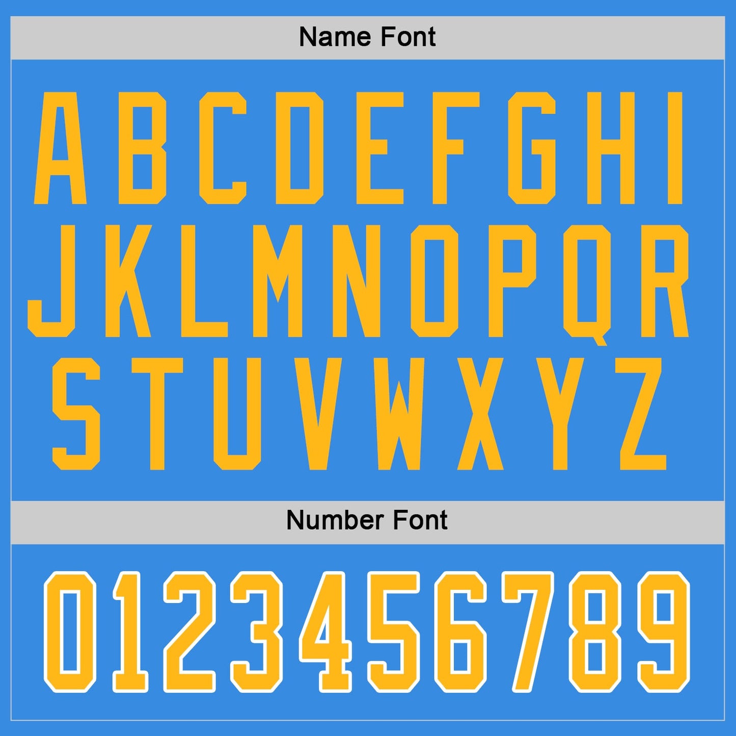 Custom Powder Blue Gold-White Hockey Jersey - Sky-Custom