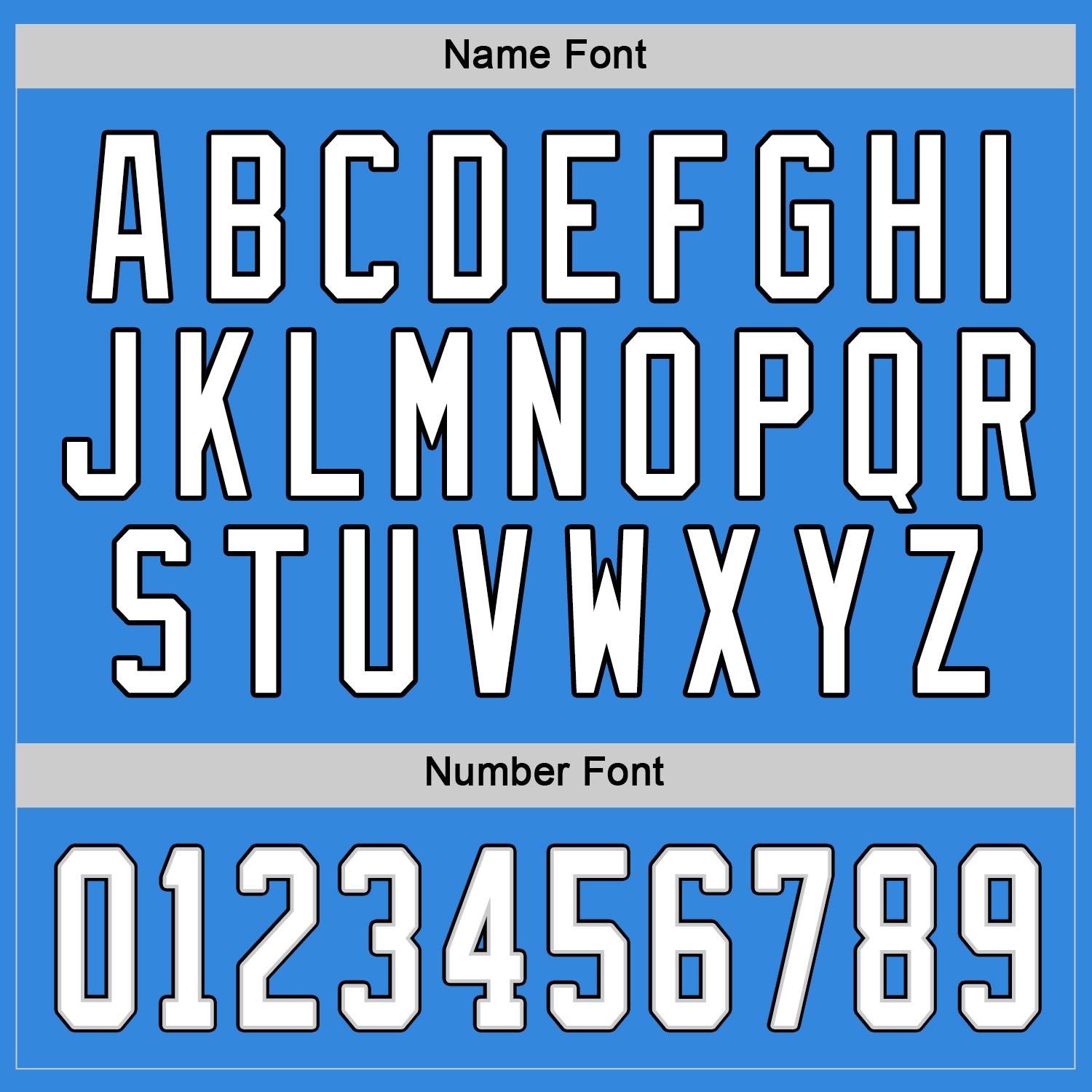 Custom Powder Blue White-Black Hockey Jersey - Sky-Custom