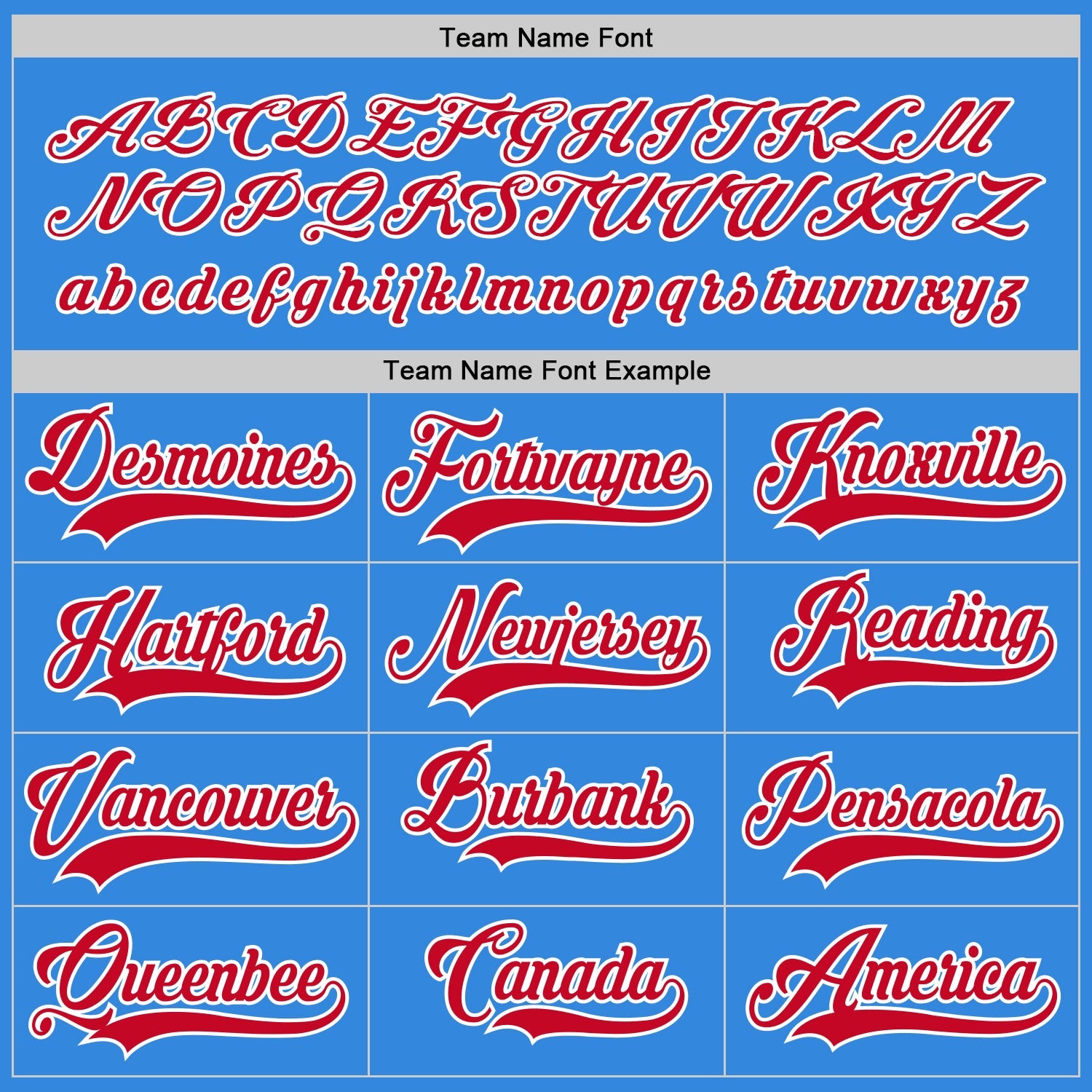 Custom Powder Blue Red-White Hockey Jersey - Sky-Custom