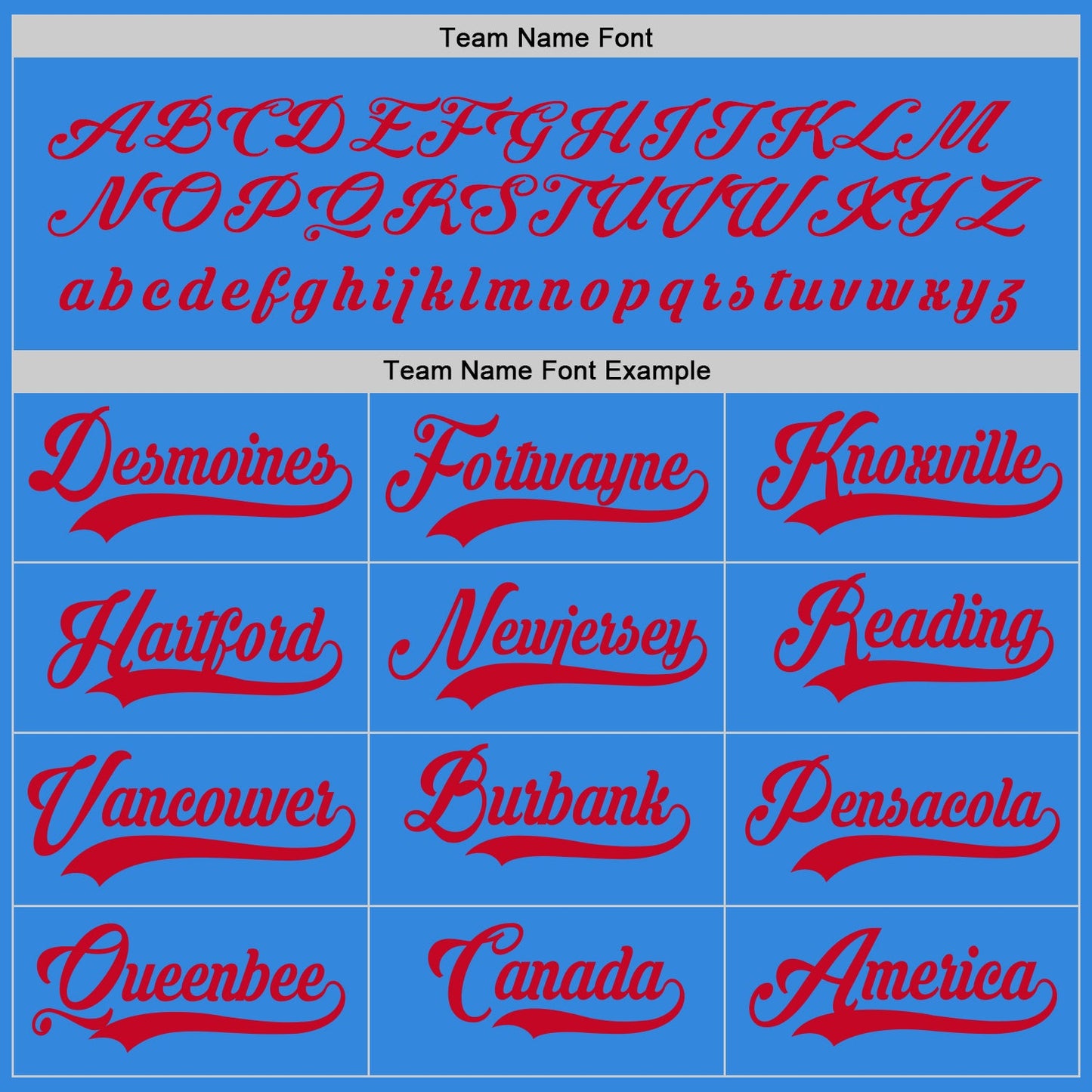 Custom Powder Blue Red Hockey Jersey - Sky-Custom