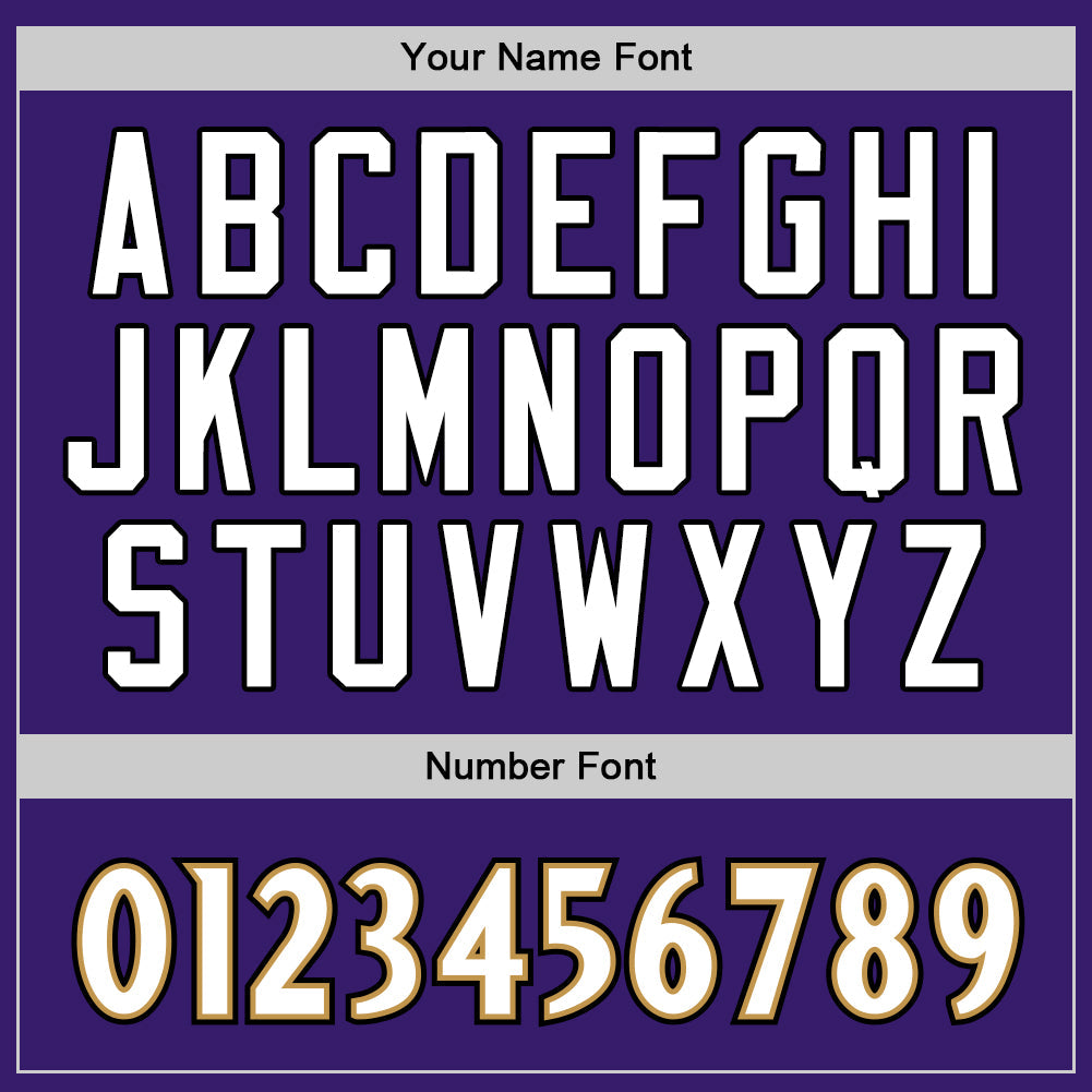 Custom Purple White-Old Gold Authentic Baseball Jersey - Sky-Custom