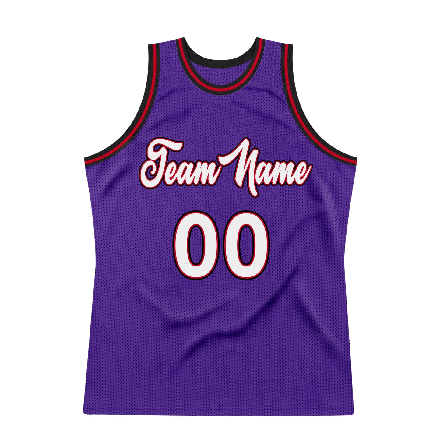 Custom Purple White-Red Authentic Throwback Basketball Jersey - Sky-Custom