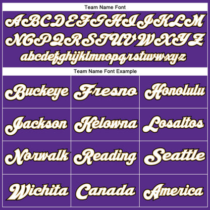 Custom Purple White-Old Gold Mesh Authentic Throwback Football Jersey - Sky-Custom