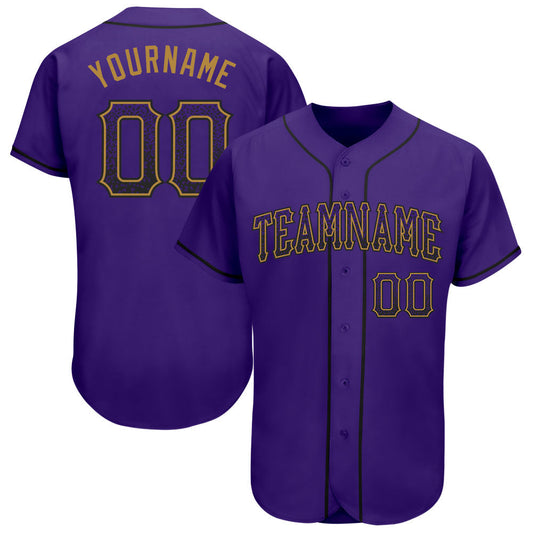 Custom Purple Purple-Old Gold Authentic Drift Fashion Baseball Jersey - Sky-Custom