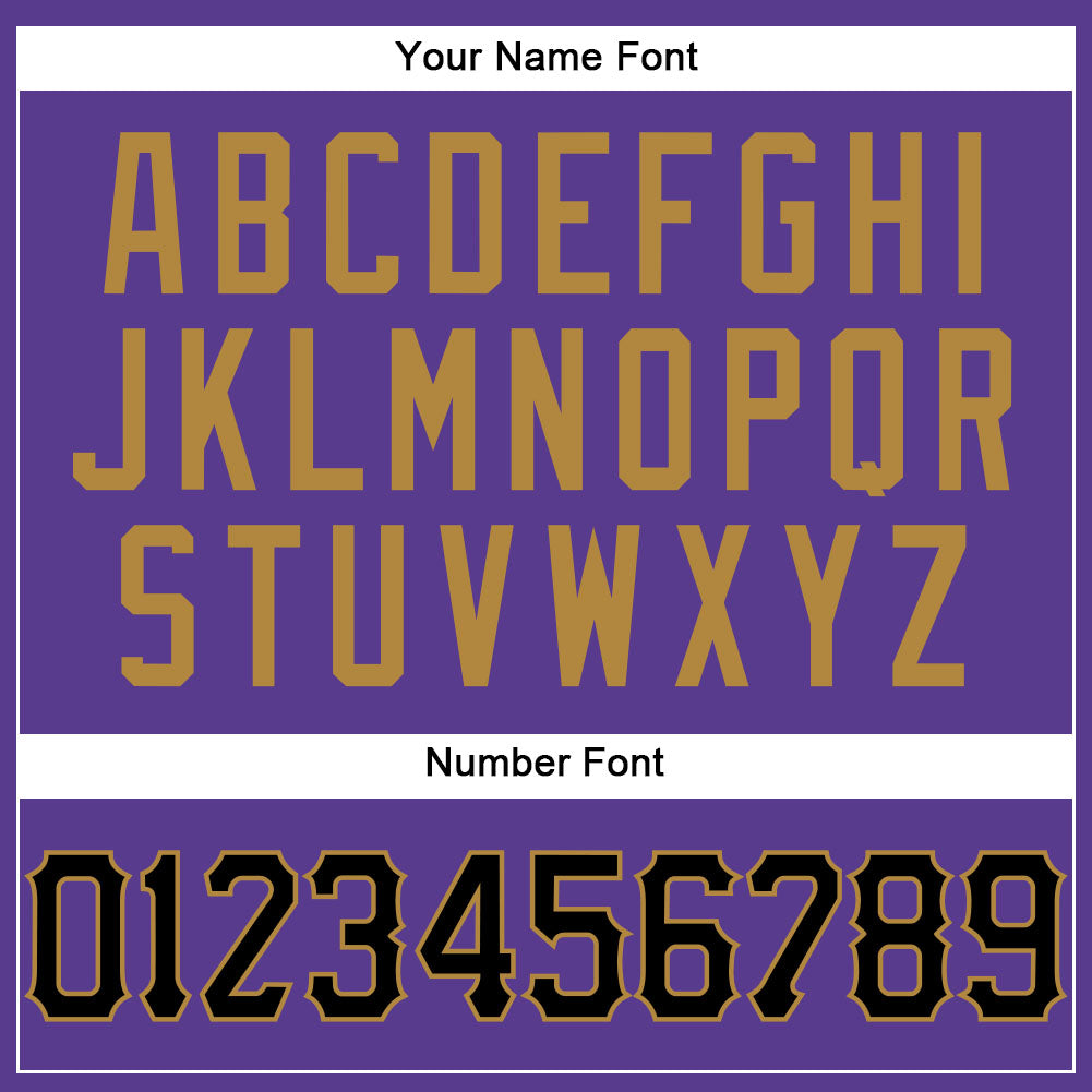 Custom Purple Black Pinstripe Black-Old Gold Authentic Basketball Jersey - Sky-Custom