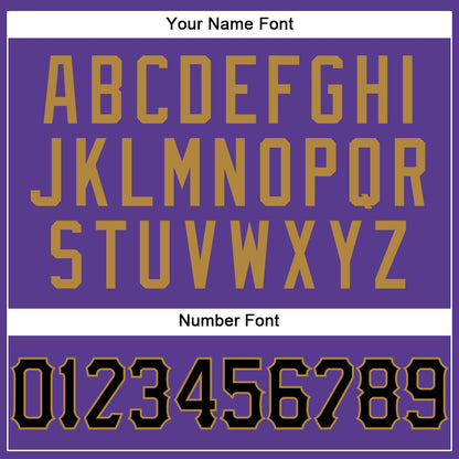 Custom Purple Black Pinstripe Black-Old Gold Authentic Basketball Jersey - Sky-Custom