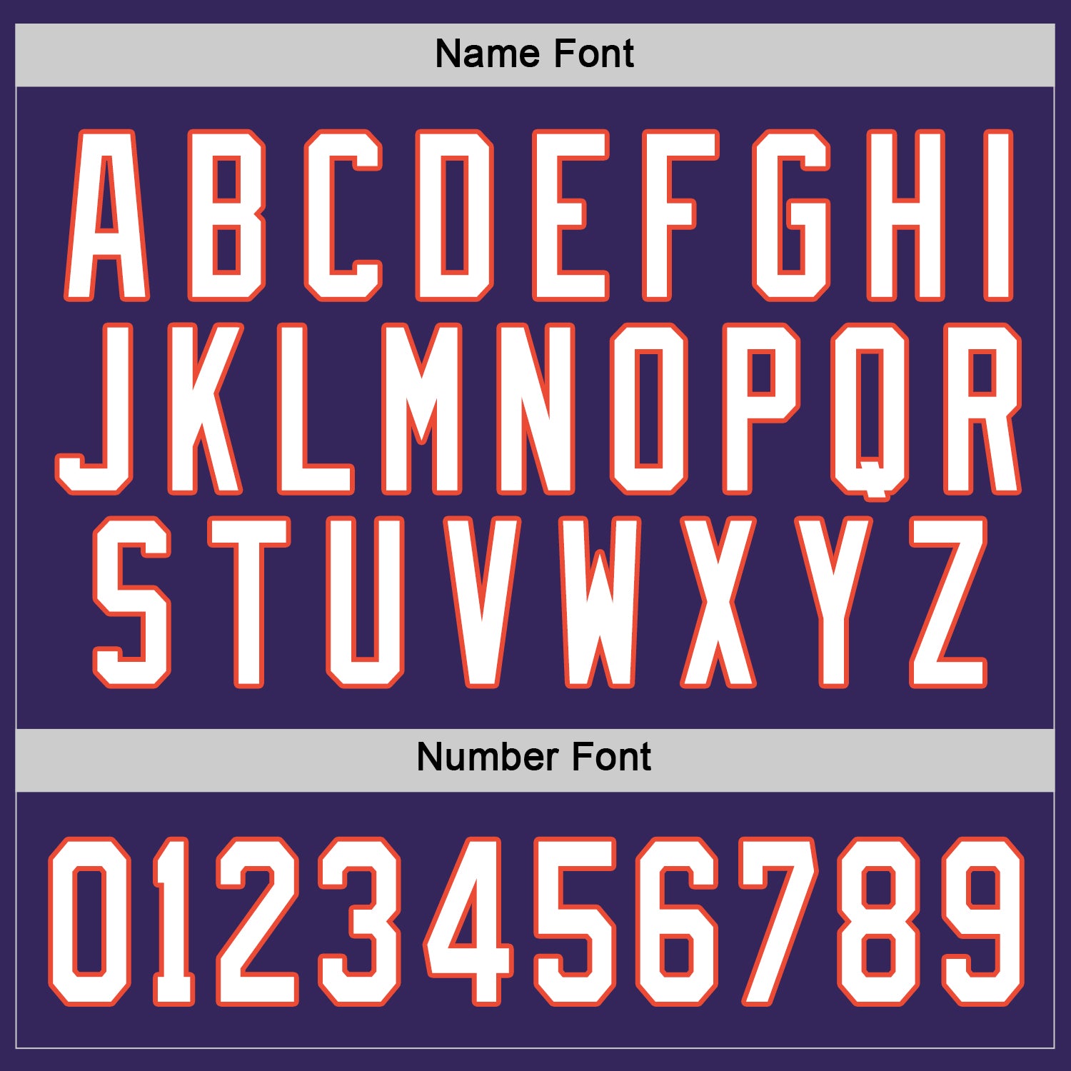 Custom Purple White-Orange Hockey Jersey - Sky-Custom
