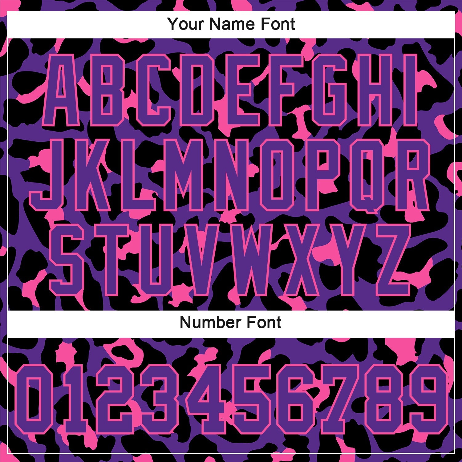 Custom Purple Purple-Pink 3D Pattern Design Leopard Authentic Baseball Jersey - Sky-Custom