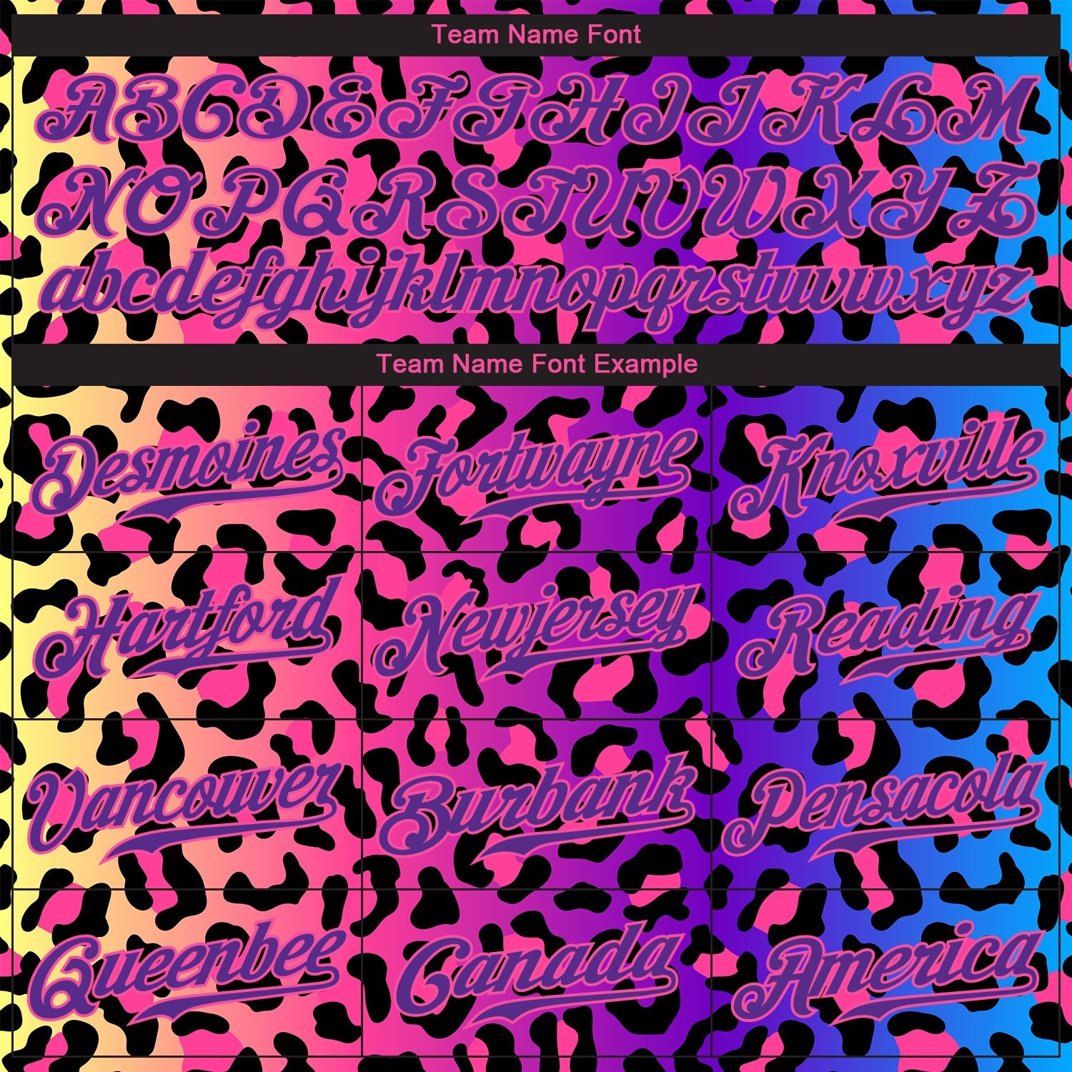 Custom Purple Purple-Pink 3D Pattern Design Leopard Authentic Baseball Jersey - Sky-Custom
