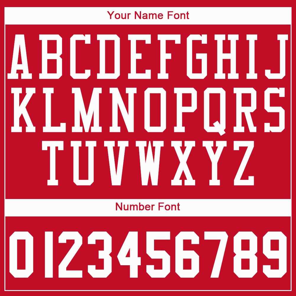 Custom Red White Round Neck Basketball Jersey - Sky-Custom