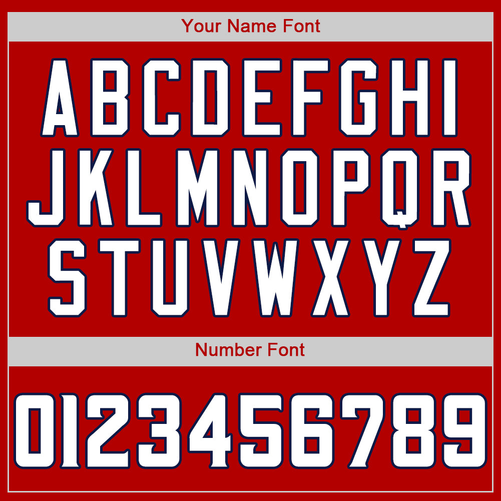 Custom Red White-Navy Authentic Baseball Jersey - Sky-Custom