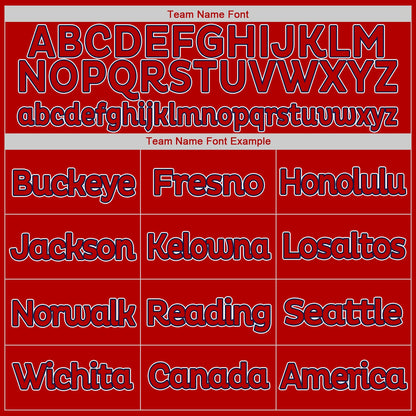 Custom Red White-Navy Authentic Baseball Jersey - Sky-Custom