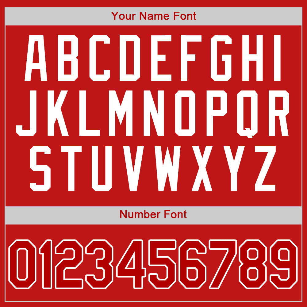 Custom Red Red-White Authentic Baseball Jersey - Sky-Custom