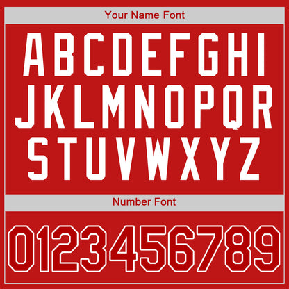 Custom Red Red-White Authentic Baseball Jersey - Sky-Custom