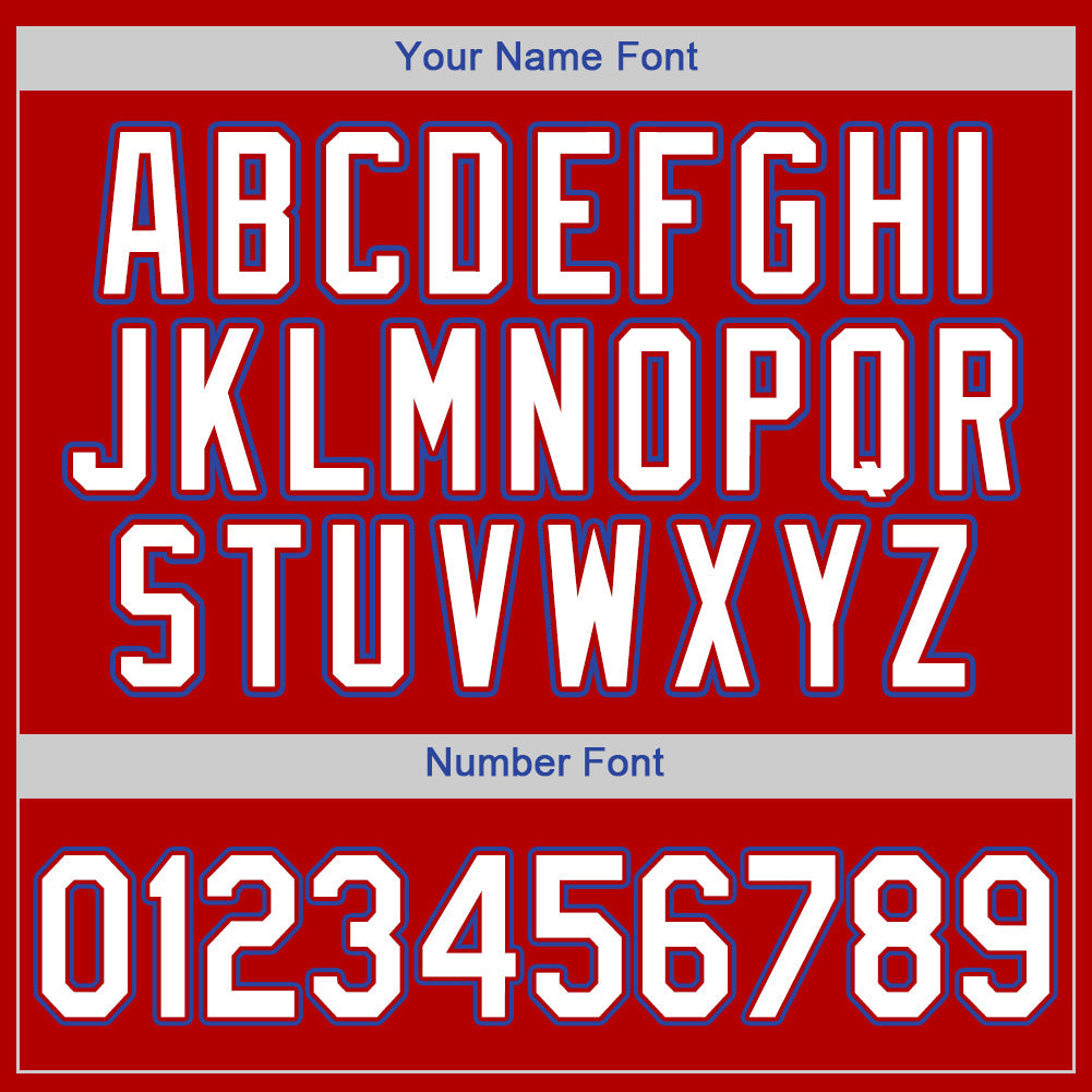 Custom Red White-Royal Authentic Baseball Jersey - Sky-Custom