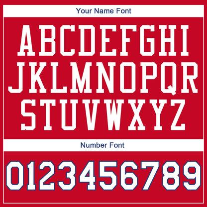 Custom Red White-Royal Authentic Throwback Basketball Jersey - Sky-Custom