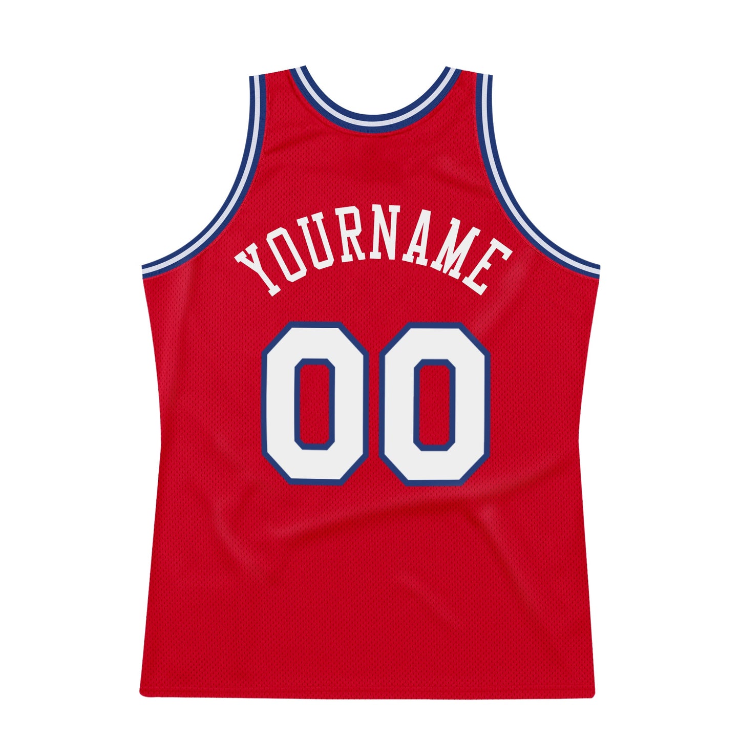 Custom Red White-Royal Authentic Throwback Basketball Jersey - Sky-Custom