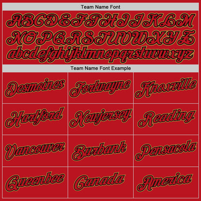 Custom Red Red-Black Authentic Baseball Jersey - Sky-Custom