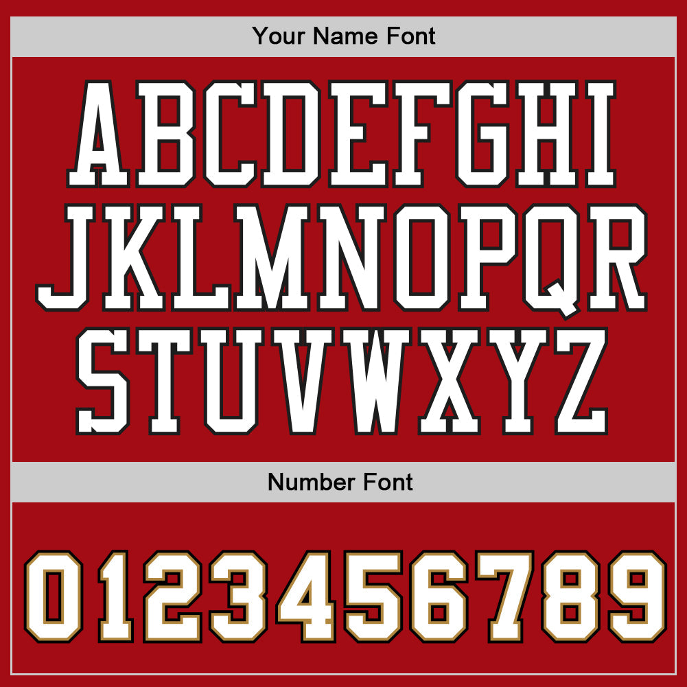 Custom Red White-Old Gold Authentic Baseball Jersey - Sky-Custom
