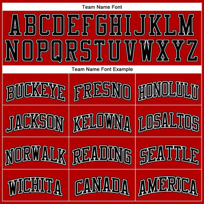 Custom Red White Pinstripe Black-White Authentic Basketball Jersey - Sky-Custom