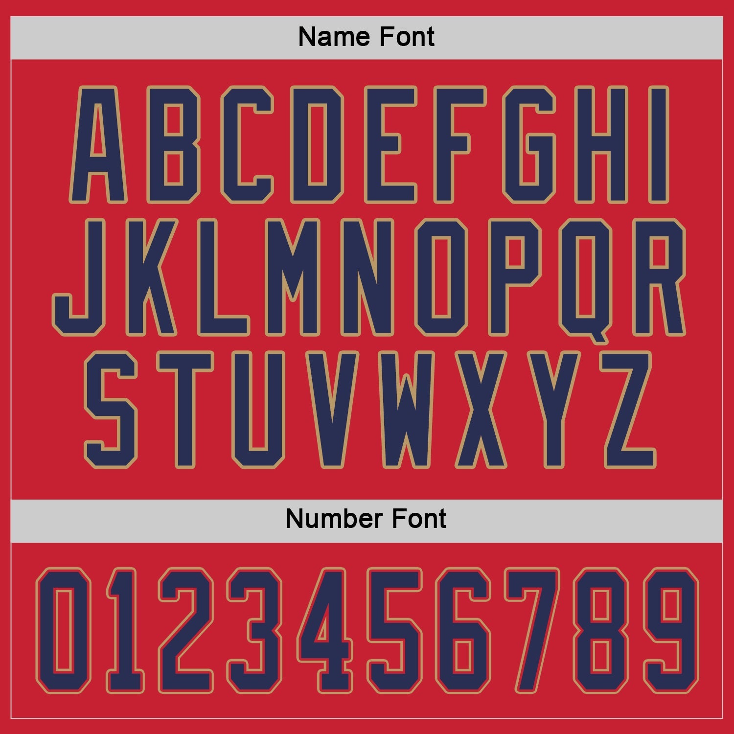 Custom Red Navy-Old Gold Hockey Jersey - Sky-Custom