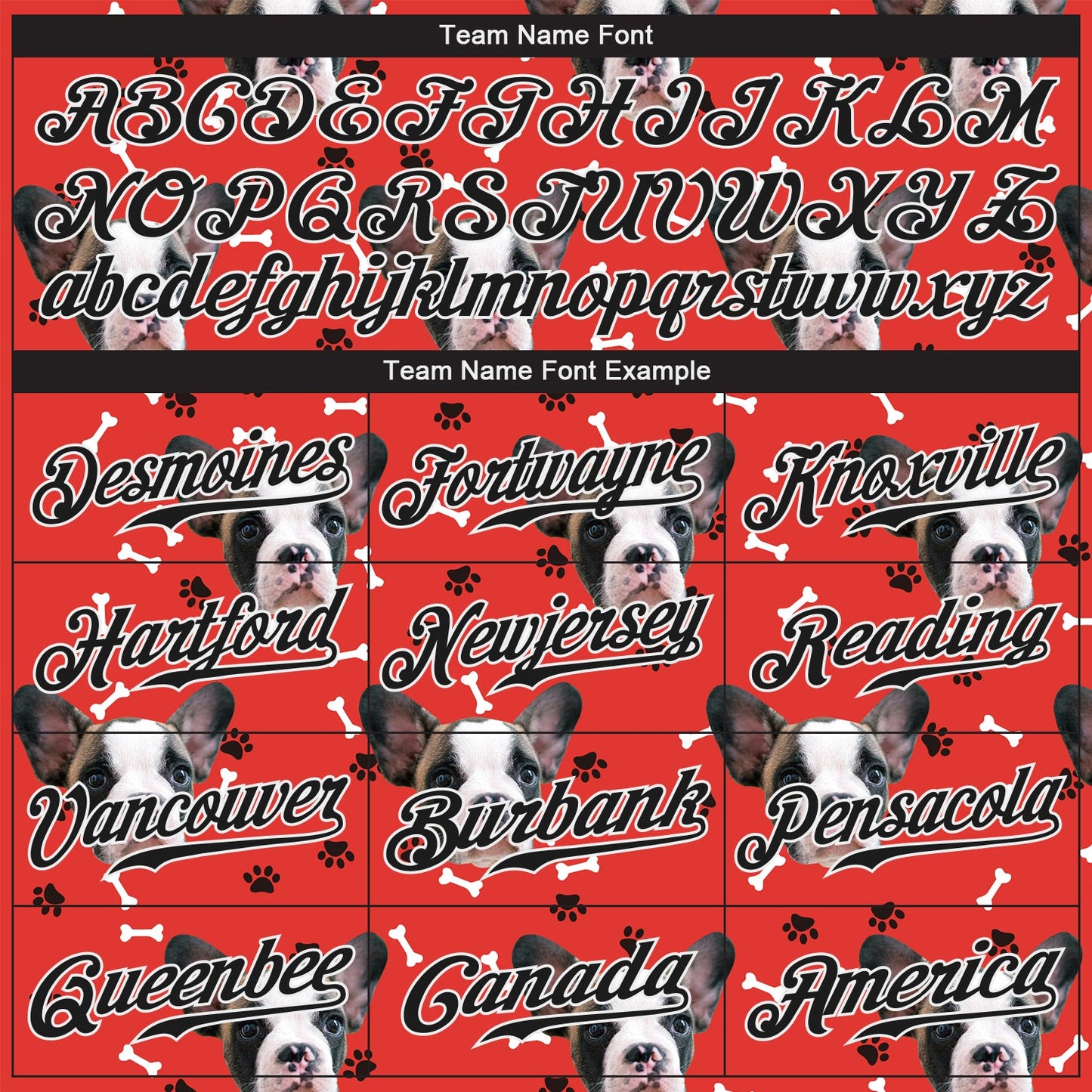 Custom Red Black-White 3D Pattern Design Dogs Authentic Baseball Jersey - Sky-Custom
