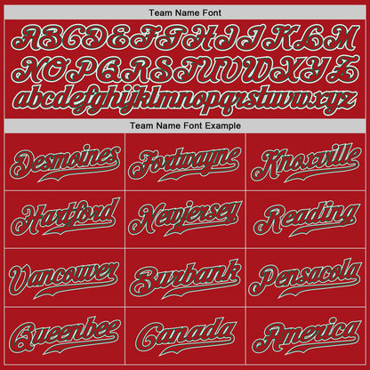 Custom Red Red-Kelly Green Authentic Baseball Jersey - Sky-Custom