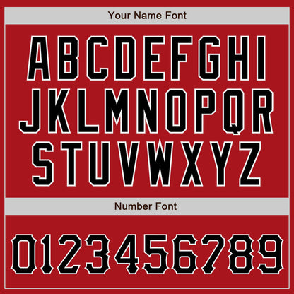 Custom Red Black-White Authentic Baseball Jersey - Sky-Custom