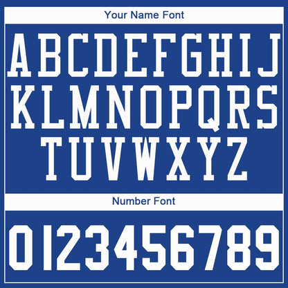 Custom Royal White Round Neck Basketball Jersey - Sky-Custom