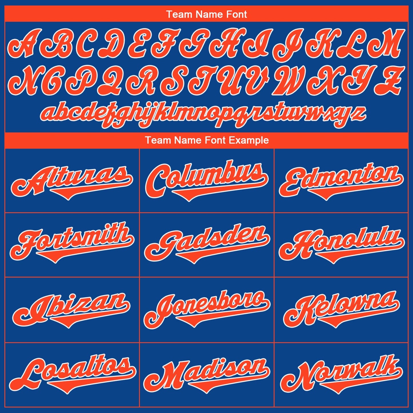 Custom Royal Orange-White Authentic Baseball Jersey - Sky-Custom