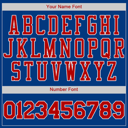 Custom Royal Red-White Authentic Baseball Jersey - Sky-Custom