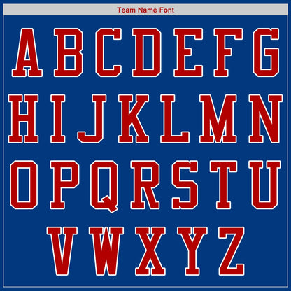 Custom Royal Red-White Authentic Baseball Jersey - Sky-Custom
