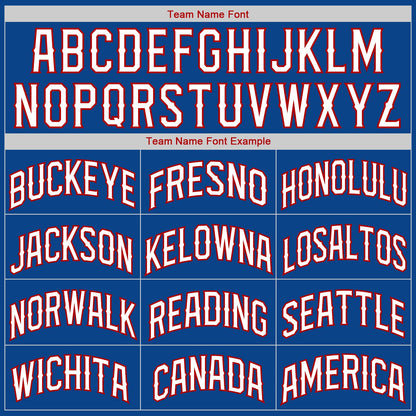 Custom Royal White-Red Authentic American Flag Fashion Baseball Jersey - Sky-Custom