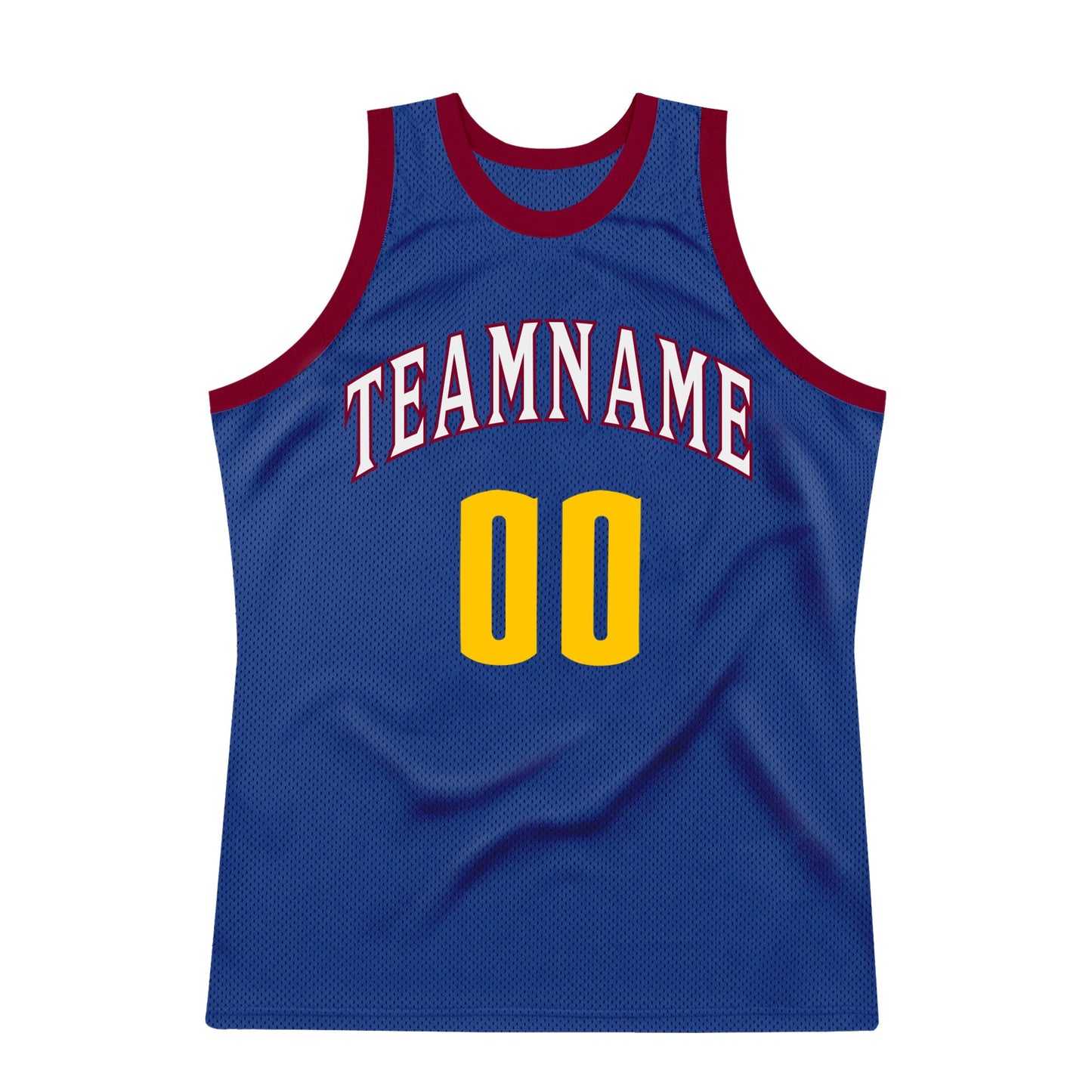 Custom Royal Gold-Maroon Authentic Throwback Basketball Jersey - Sky-Custom