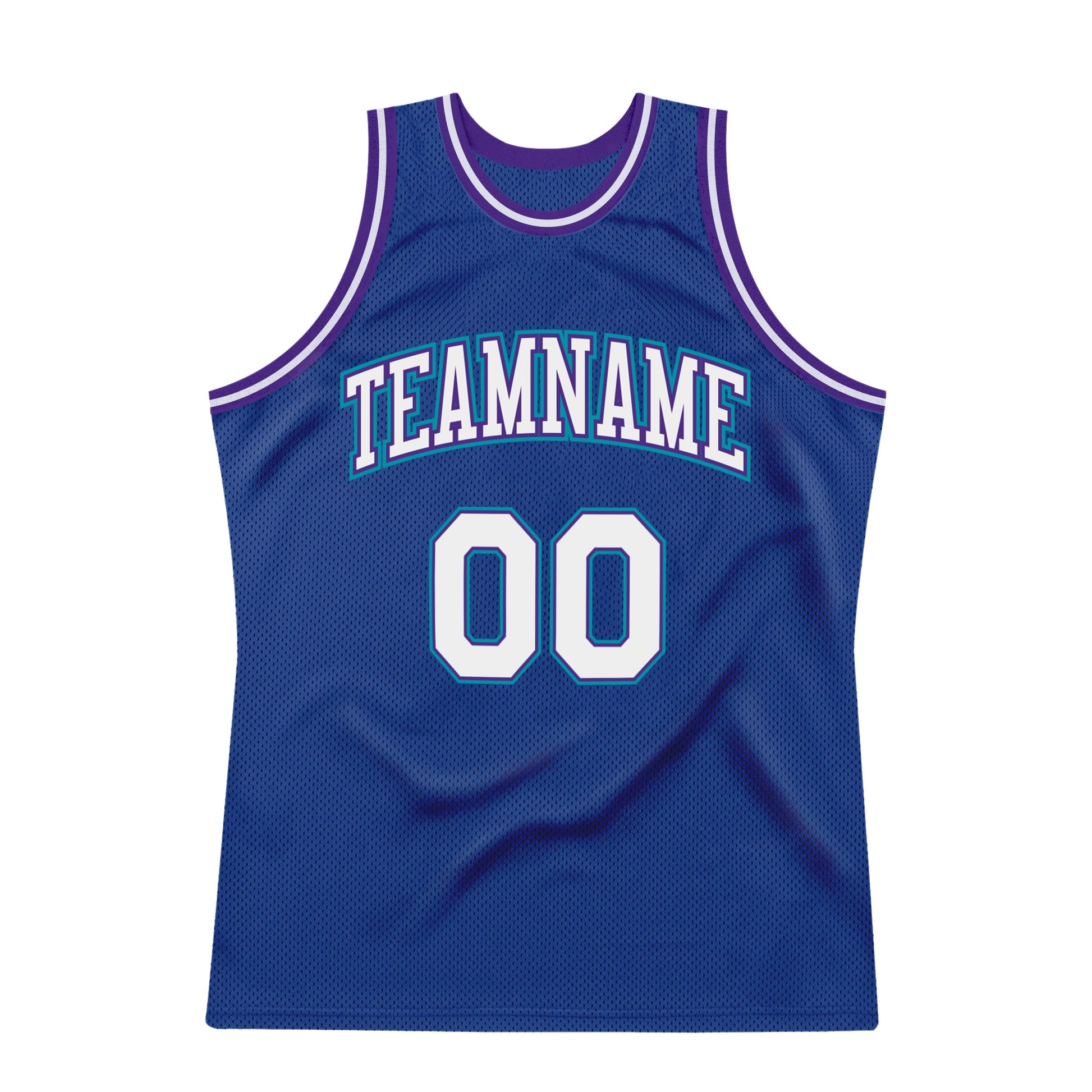 Custom Royal White-Purple Authentic Throwback Basketball Jersey - Sky-Custom