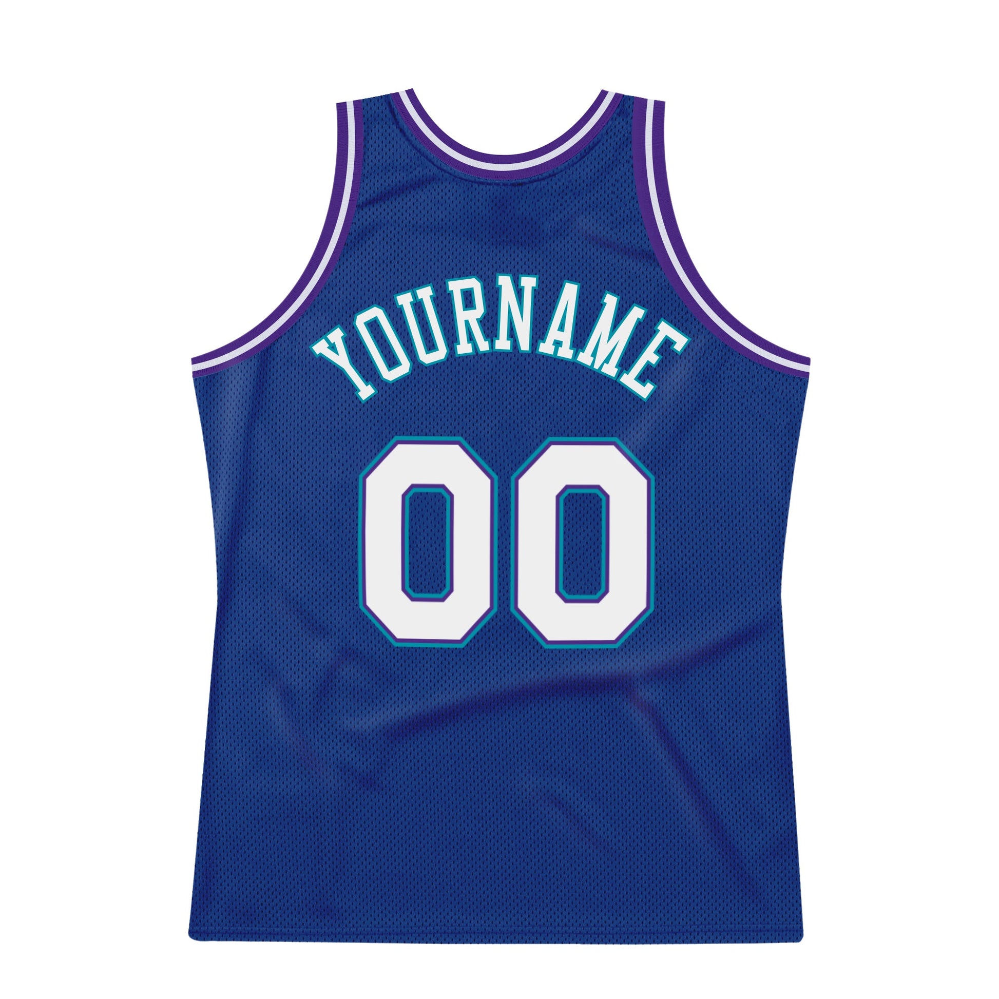 Custom Royal White-Purple Authentic Throwback Basketball Jersey - Sky-Custom