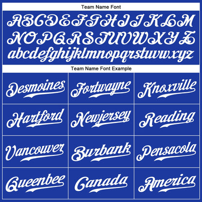 Custom Royal White Authentic Baseball Jersey - Sky-Custom
