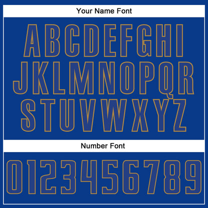 Custom Royal Royal-Old Gold Authentic Baseball Jersey - Sky-Custom