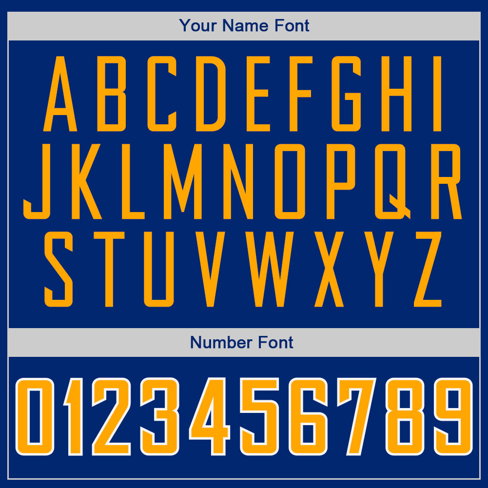 Custom Royal Gold-White Authentic Baseball Jersey - Sky-Custom
