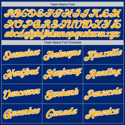 Custom Royal Gold-White Authentic Baseball Jersey - Sky-Custom