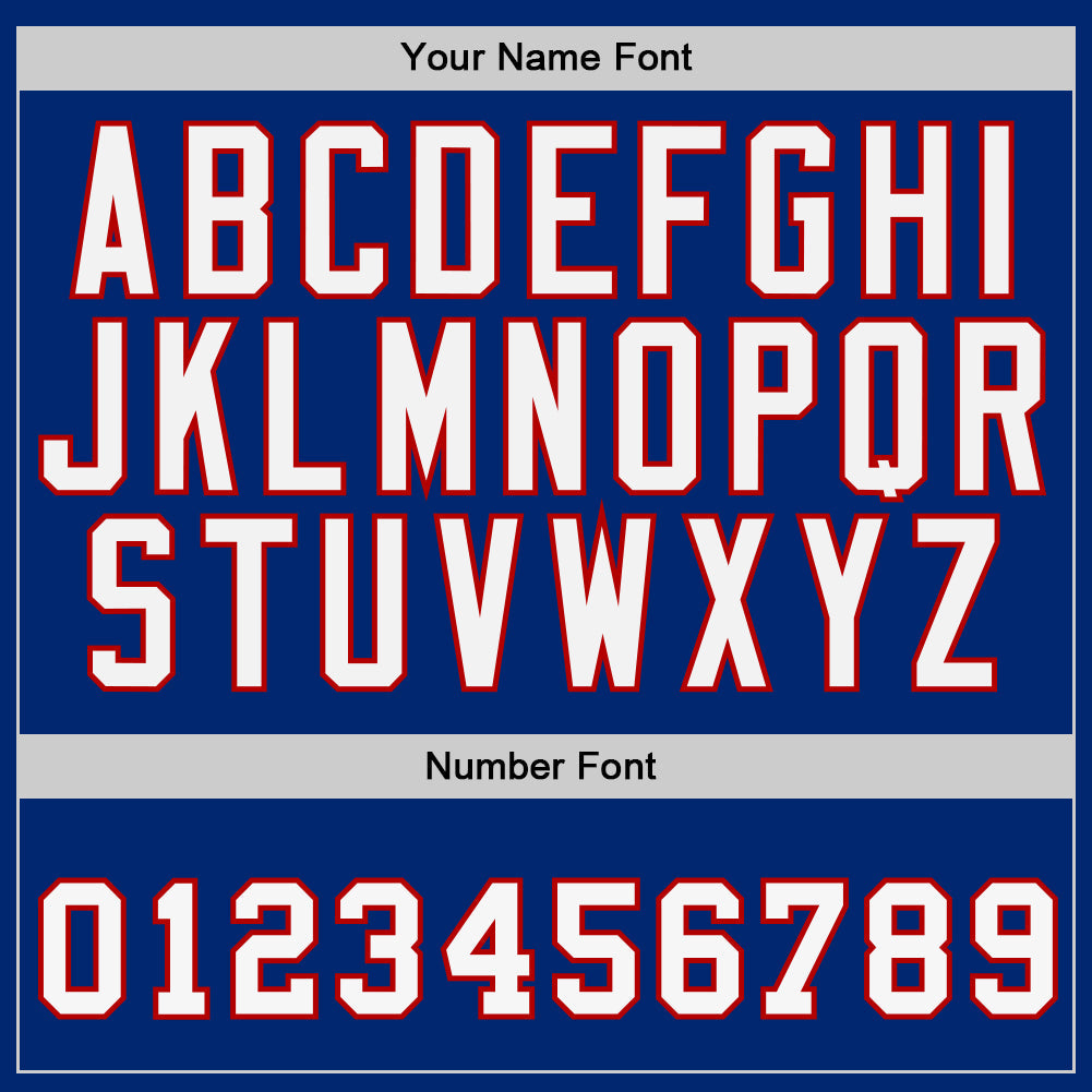 Custom Royal White-Red Authentic Baseball Jersey - Sky-Custom