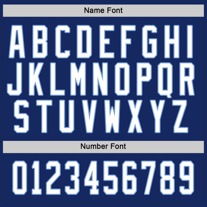 Custom Royal White-Light Blue Hockey Jersey - Sky-Custom