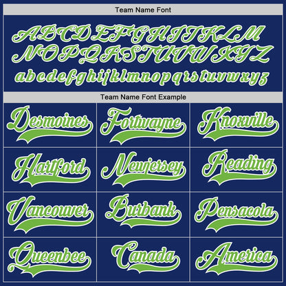 Custom Royal Neon Green-White Hockey Jersey - Sky-Custom