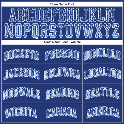 Custom Royal Light Blue-White Authentic Drift Fashion Baseball Jersey - Sky-Custom