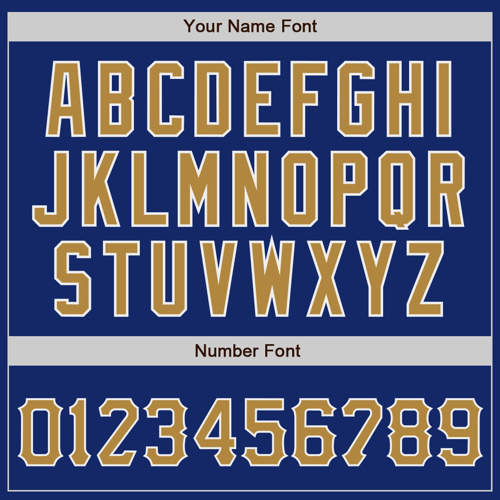Custom Royal Old Gold-White Authentic Baseball Jersey - Sky-Custom