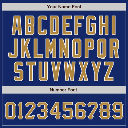 Custom Royal Old Gold-White Authentic Baseball Jersey - Sky-Custom