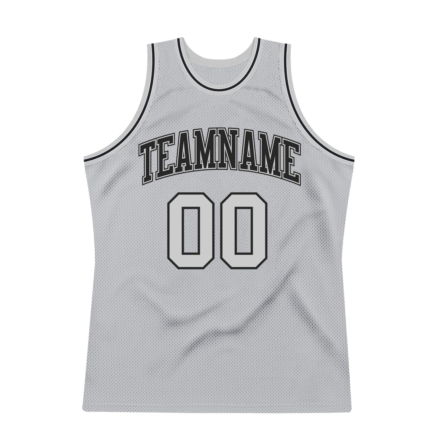 Custom Gray Gray-Black Authentic Throwback Basketball Jersey - Sky-Custom