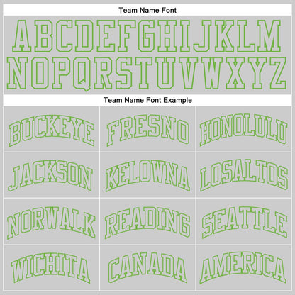 Custom Gray Gray-Neon green Authentic Throwback Basketball Jersey - Sky-Custom