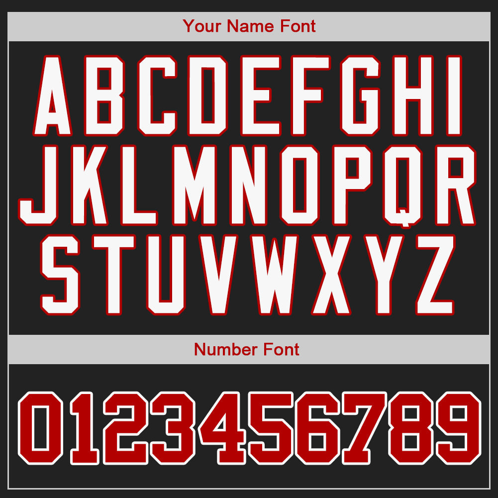 Custom Black Red-Gray Authentic Split Fashion Baseball Jersey - Sky-Custom