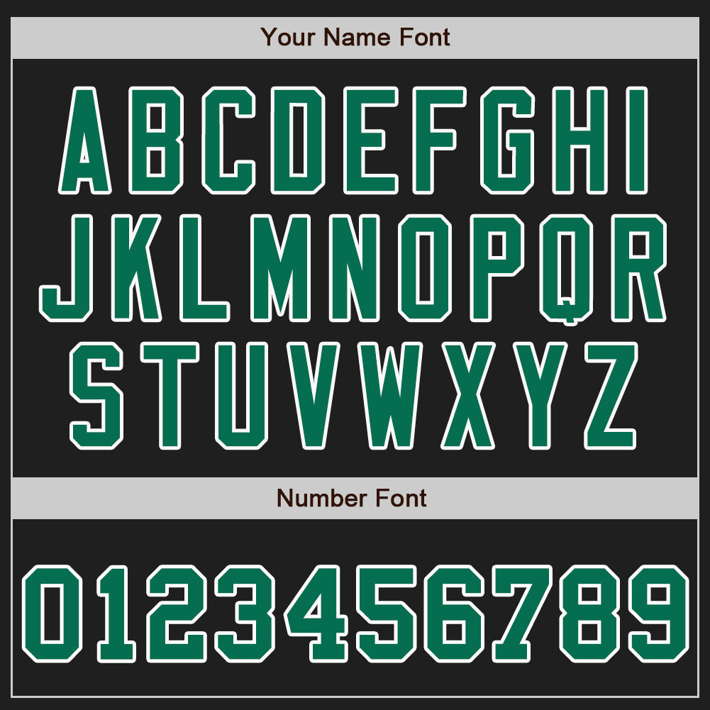 Custom Black Kelly Green-Yellow Authentic Split Fashion Baseball Jersey - Sky-Custom